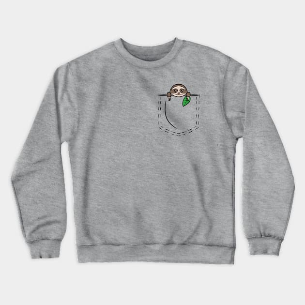 POCKET SLOTH Crewneck Sweatshirt by roxiqt